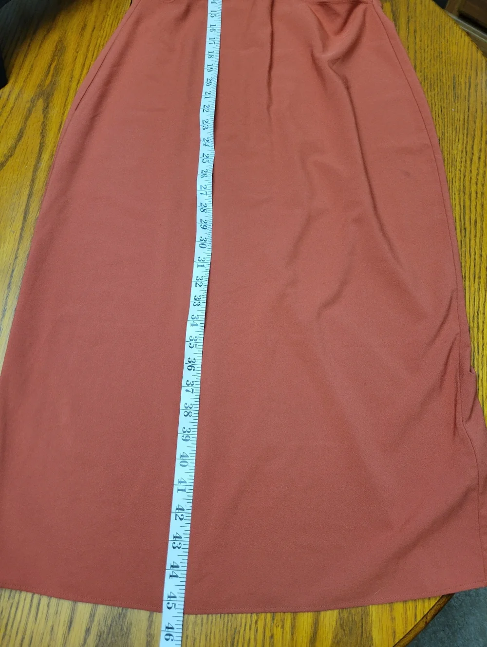 Abercrombie & Fitch Slim Cutout Midi Dress Terracotta Rust Orange Size Medium - Picture 10 of 10